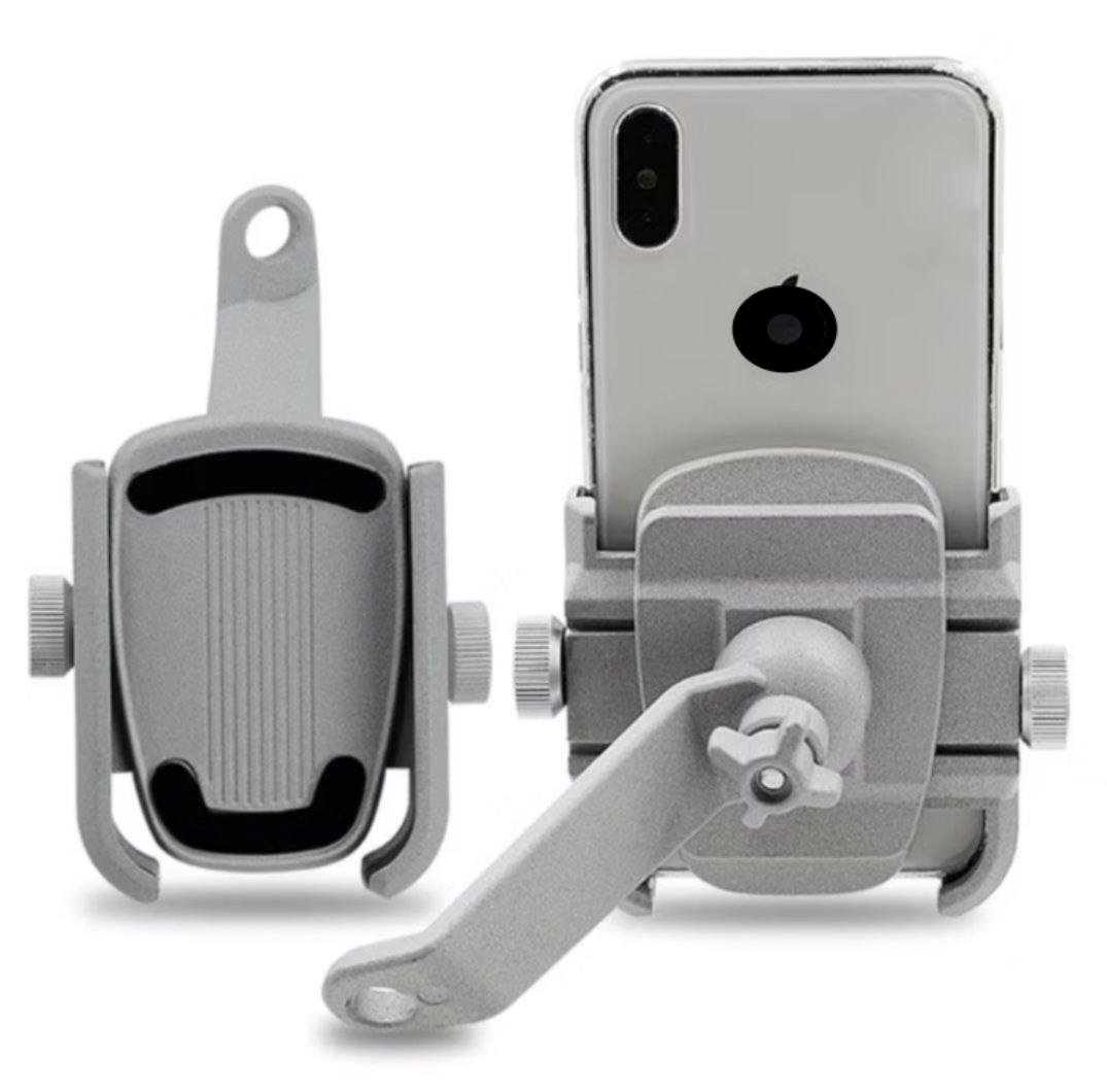 Giá đỡ điện thoại cho xe máy hợp kim nhôm gắn chân gương cả bên trái và bên phải chắc chắn xoay 360 độ chống giật trộm hàng chính hãng mailee