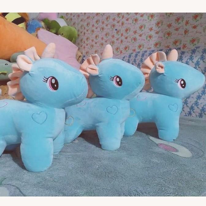 Gấu Bông Unicorn - Kì Lân Pony Một Sừng size 30cm, Thú Nhồi Bông Đáng Yêu, Gối Ôm Cho Bé Ngựa Pony