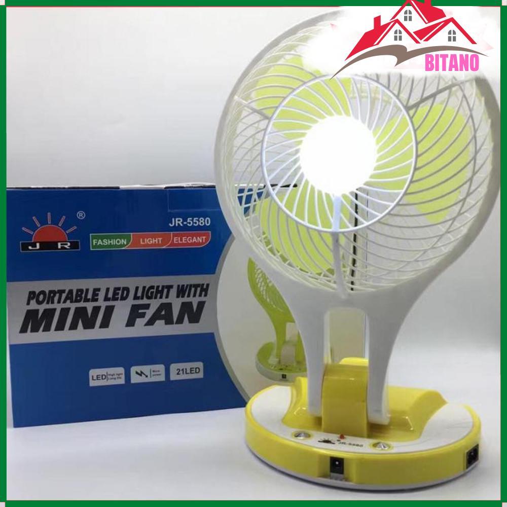 Quạt Mini Tích Điện BITANO - Mini Fan Di Động Tiện Lợi (Màu Ngẫu Nhiên)