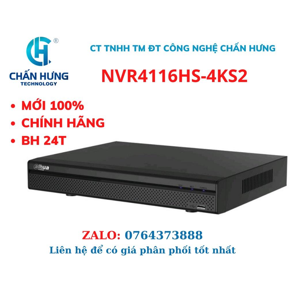 Đầu ghi hình camera IP 16 kênh DAHUA NVR4116HS-4KS2- hàng chính hãng