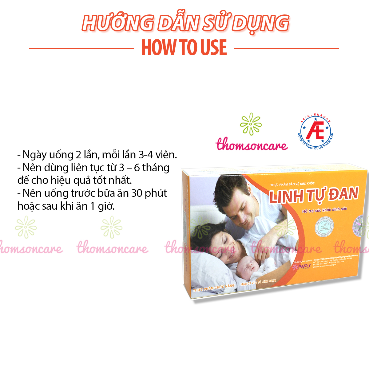 Viên uống Linh Tự Đan Combo 6H tặng ngay 1H - Giải Pháp Cho Vô Sinh Hiếm Muộn - hỗ trợ giảm vô sinh nam nữ từ thảo dược, cao nhân sâm, tăng khả năng thụ thai, mang thai