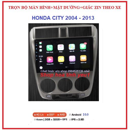 Shop TẶNG PM VIETMAP S1.BỘ Màn hình ô tô DVD Androi cảm ứng 10 inch giá rẻ đa chức năng cho xe HONDA CITY 2004-2013