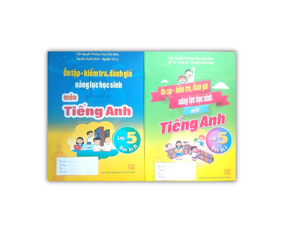 Sách - Combo Ôn tập kiểm tra đánh giá năng lực học sinh môn tiếng anh lớp 5 học kì 1 + 2
