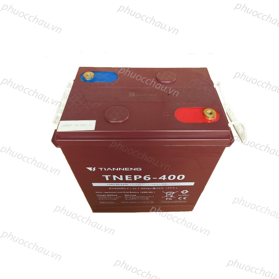 Ắc Quy Thiên Năng Tianneng TNEP6-400 , ắc quy dùng cho xe điện, xe golf, xe chà sàn