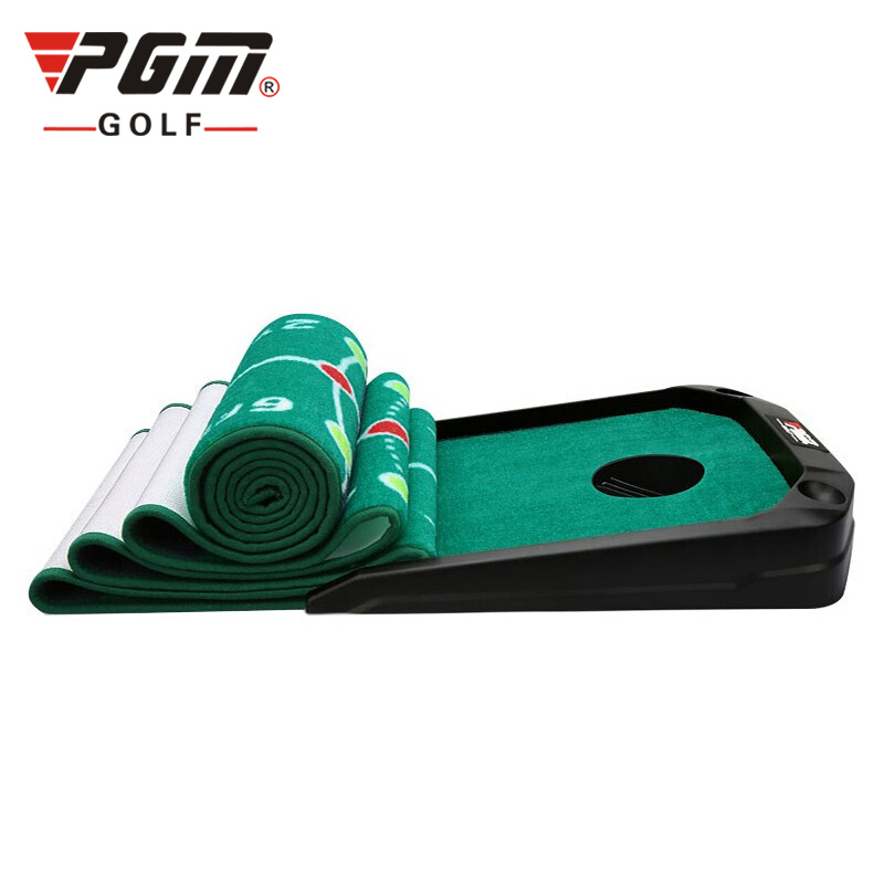 THẢM TẬP PUTTING GOLF ĐIỀU CHỈNH ĐỘ DỐC CÓ MÁY TRẢ BÓNG - PGM TL026 GOLF PUTTING MAT WITH ELECTRIC AUTO GOLF BALL BOUNCE BACK DEVICE