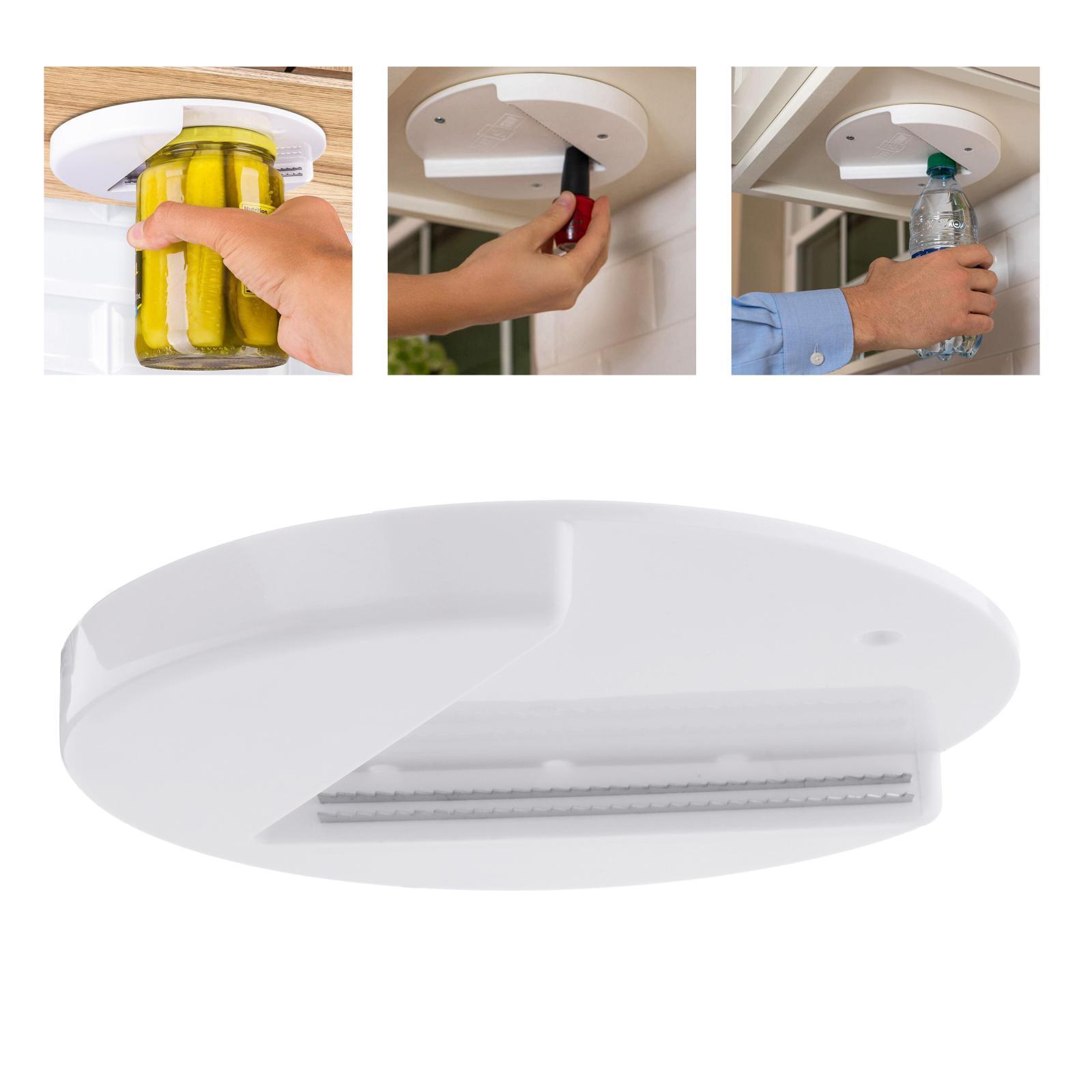 2X Under Cabinet Jar Opener Bottle Opener Quick Opener Lid Gripper Useful