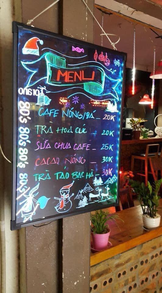 [Bảng menu cao cấp có video] Bảng Viết Dạ Quang có đèn led, quảng cáo, menu nhà hàng 50x70cm ( Tặng kèm chân giá + 10 bút + Điều khiển + khăn lau)