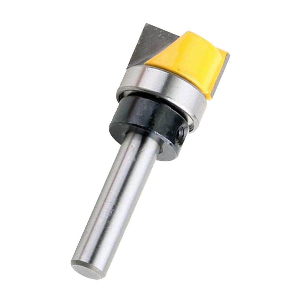 3Pcs Hinge Mortise Flush Trim Template Router Bit - 8mm Shank Woodworking