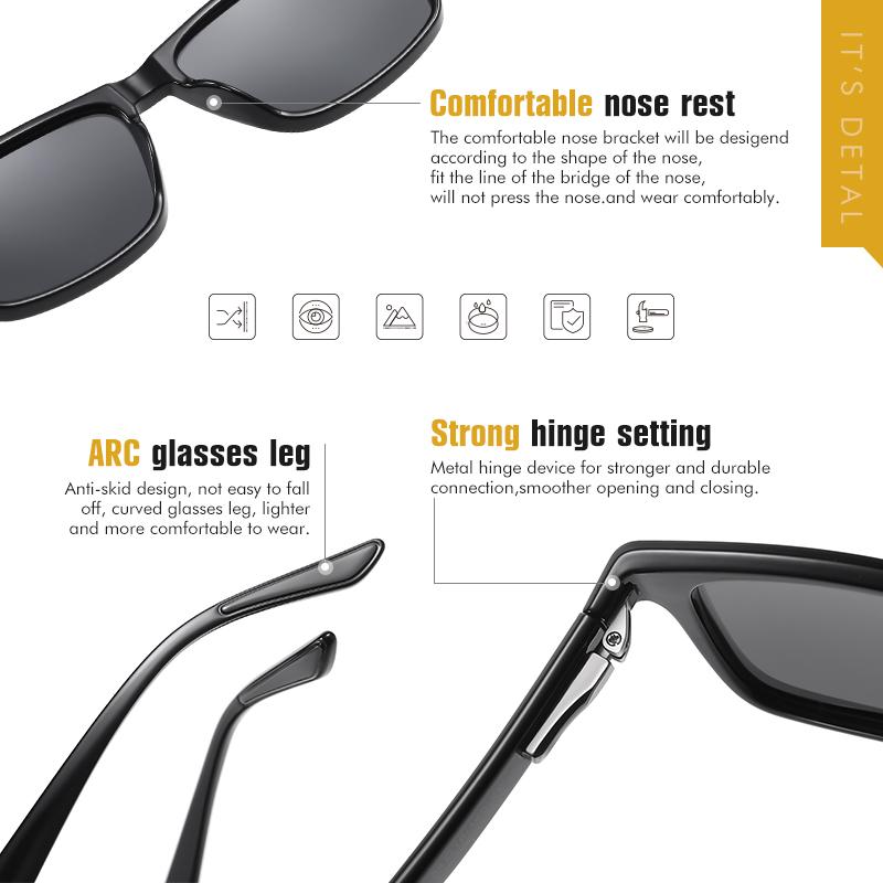 LIOUMO 2021 Siêu Nhẹ TR90 Kính Mát Nam Phân Cực Nữ Vuông Lái Xe Kính Gradient Kính Mắt Gafas De Sol