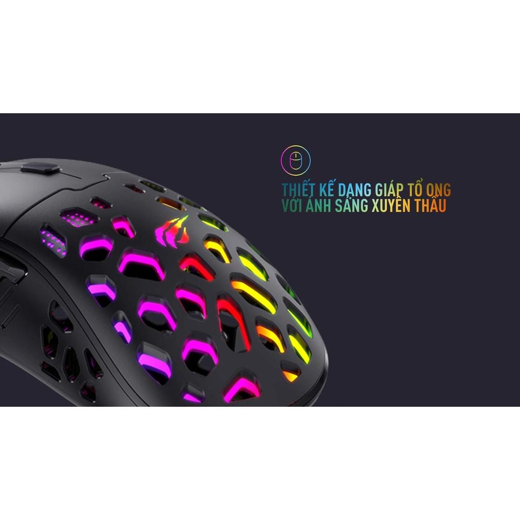 Chuột Gaming Có Dây HAVIT MS955 RGB Blacklit, 6 Chế Độ DPI, 20 Triệu Lần Nhấn - Hàng Chính Hãng