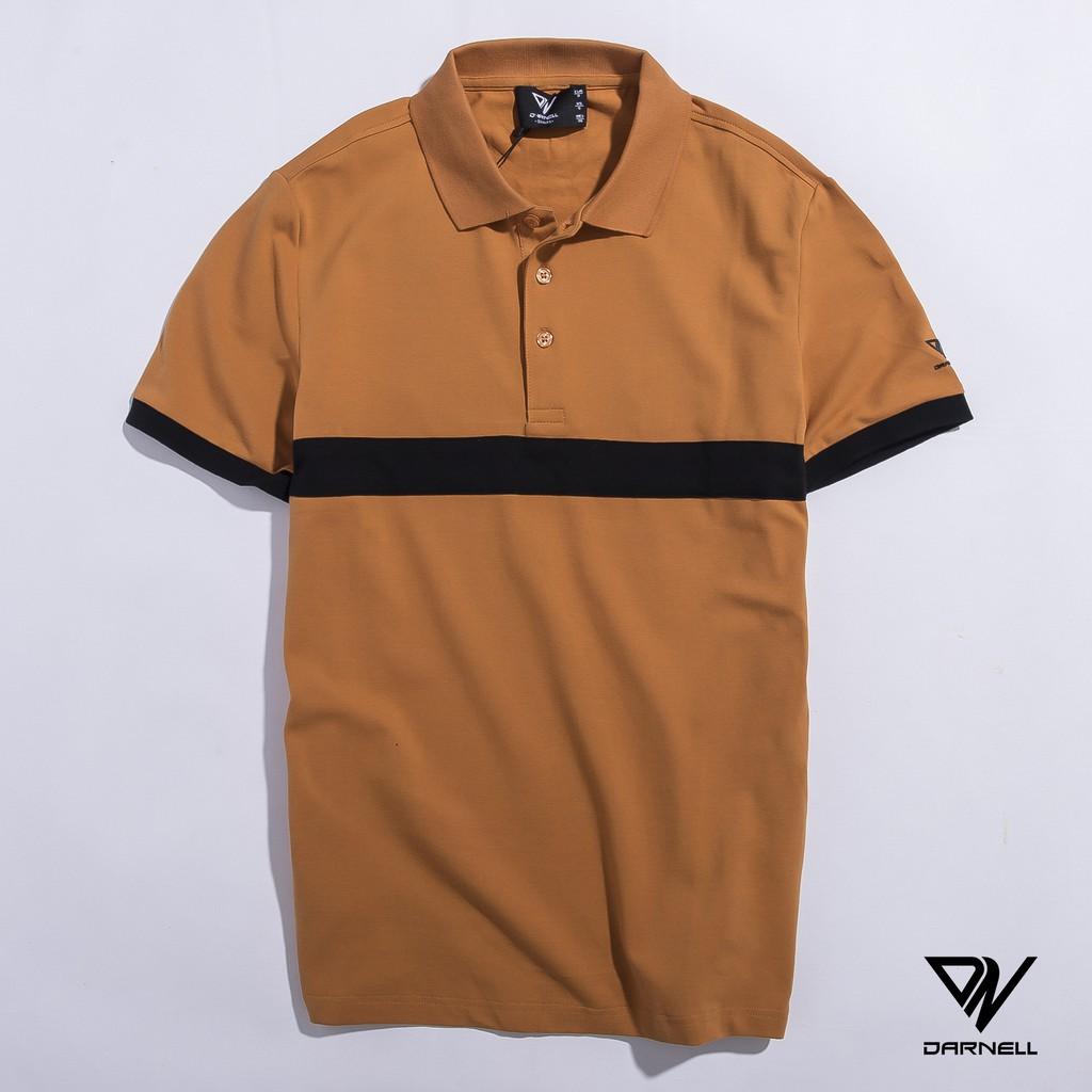 Áo thun polo nam cao cấp họa tiết kẻ ngang chất cotton mềm mịn thấm hút mồ hôi chính hãng DARNELL DN0BE1