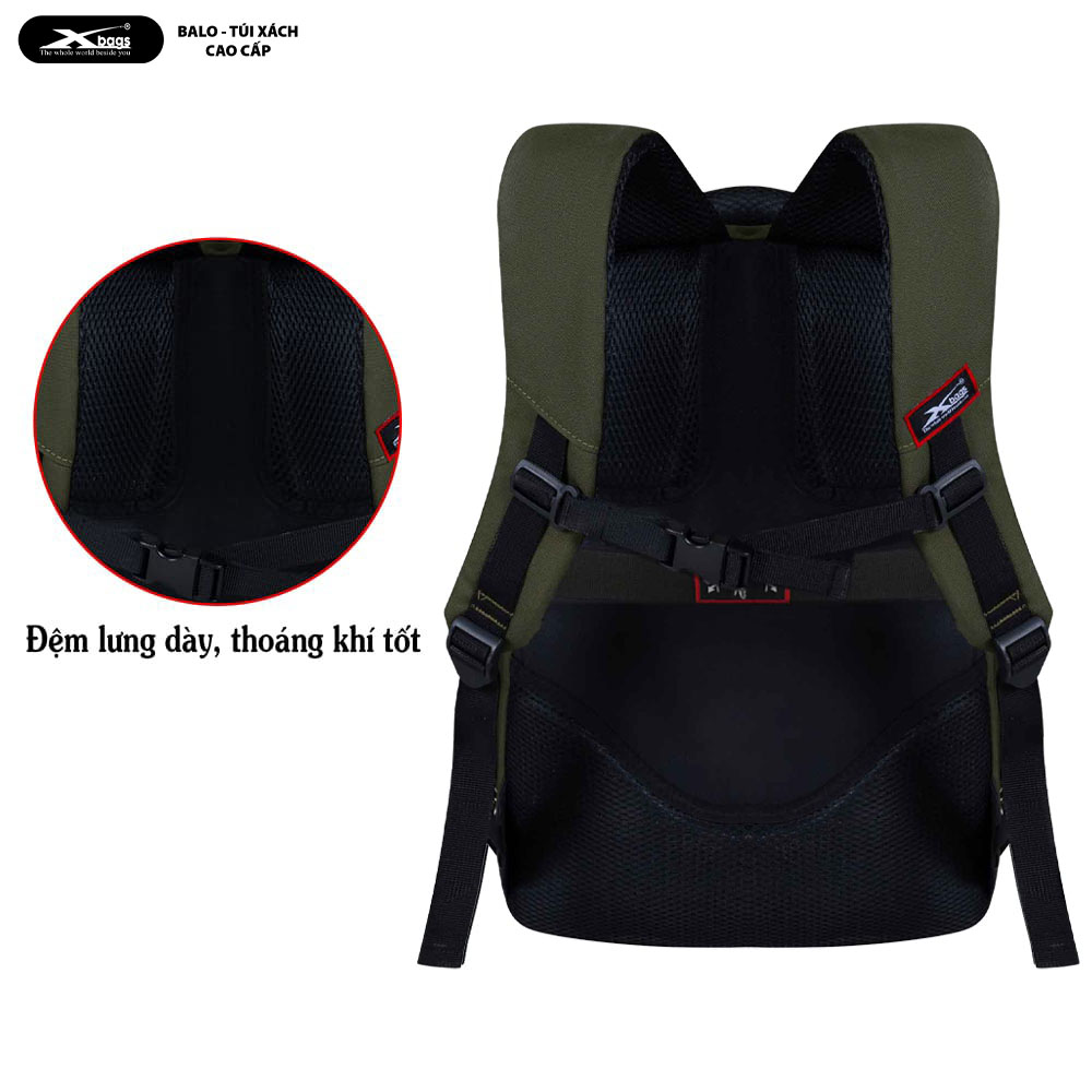 Balo Du Lịch Loại Lớn Cao Cấp Chống Nước Xbags Travel Xb1001 – Dung Tích Lớn, Nhiều Ngăn, Đựng Laptop 17 Inch, Sang Trọng Mạnh Mẽ!