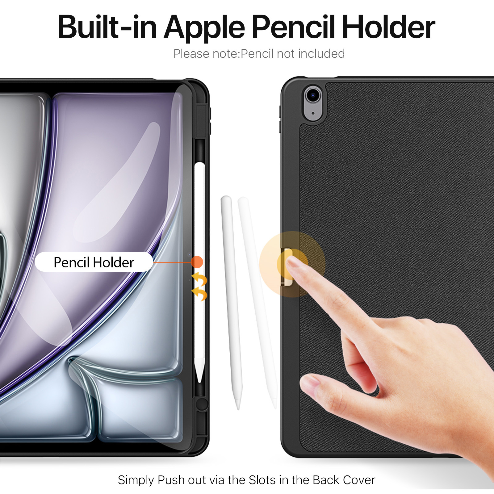 Hình ảnh Bao da chống sốc cho iPad Air M2 13 inch 2024 chính hãng Dux Ducis Domo có ngăn để bút - Hàng chính hãng