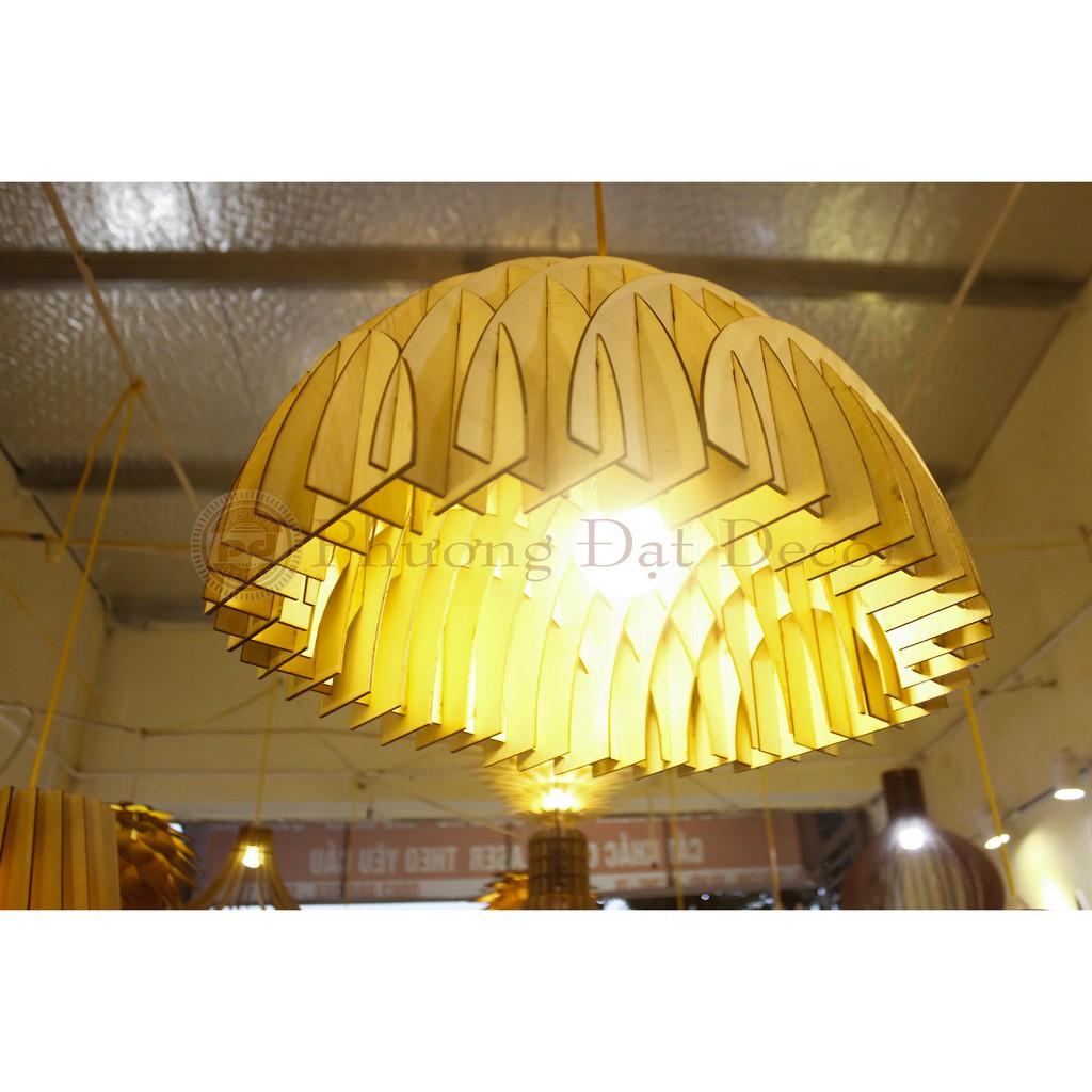 Đèn Gỗ Trang Trí Thả Trần Đẹp DT005