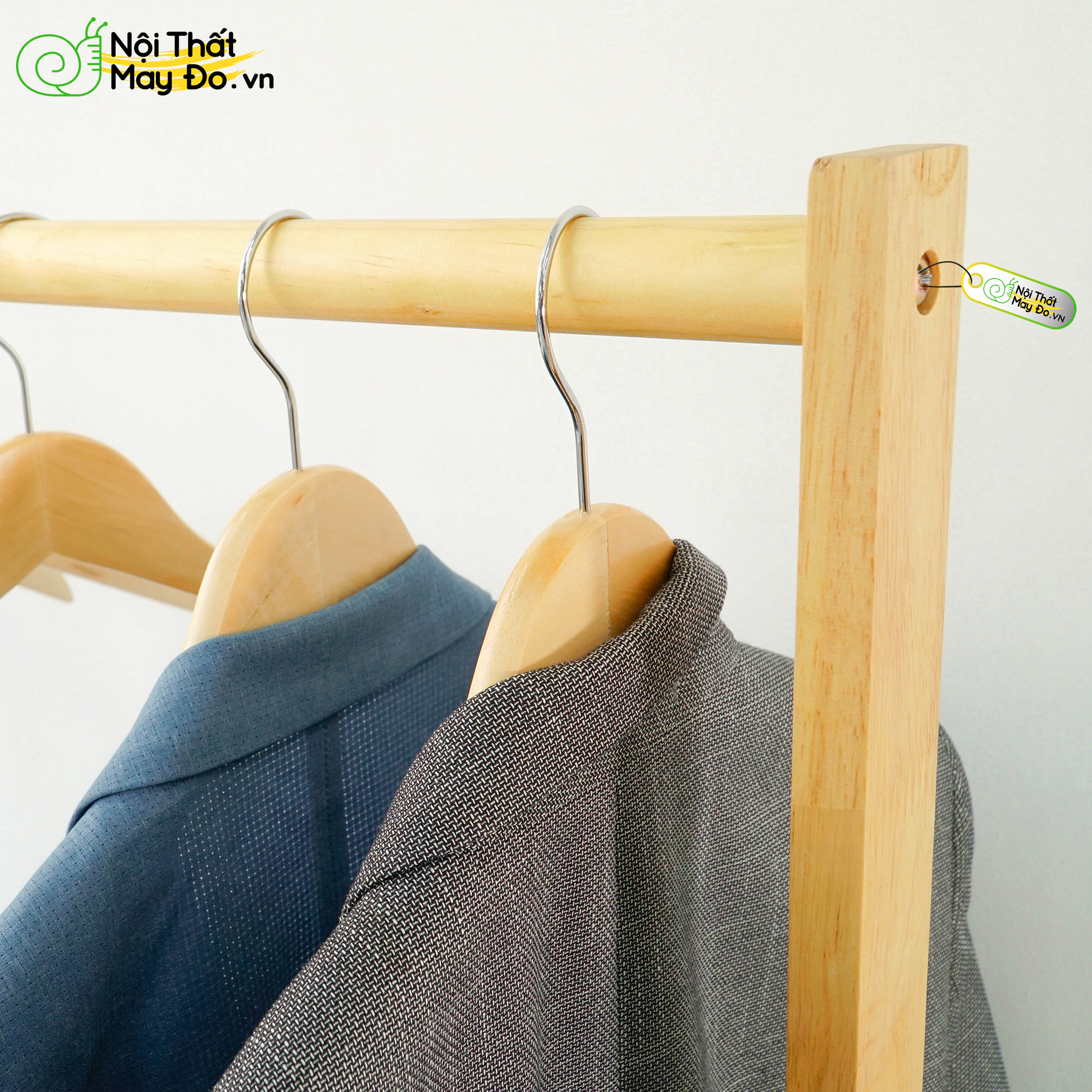 Giá Treo Quần Áo Tiện Lợi - Simple Hanger 86 - Thiết Kế Thanh Treo Ngang Đơn Giản - Có 2 Màu Sắc Lựa Chọn