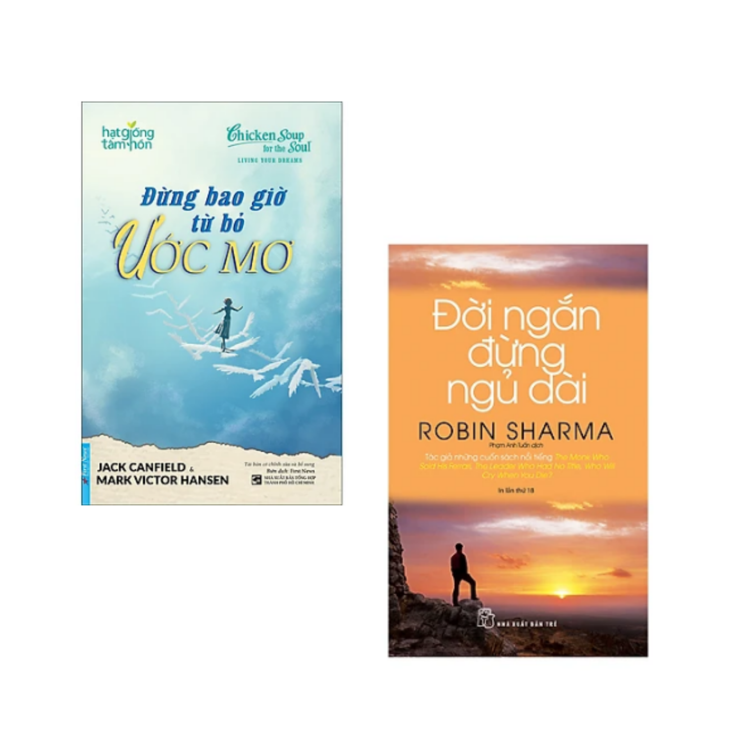 Combo sách Rèn Luyện Kĩ Năng Sống Hay: Đừng Bao Giờ Từ Bỏ Ước Mơ+ Đời Ngắn Đừng Ngủ Dài / Tặng Bookmark Happy Life