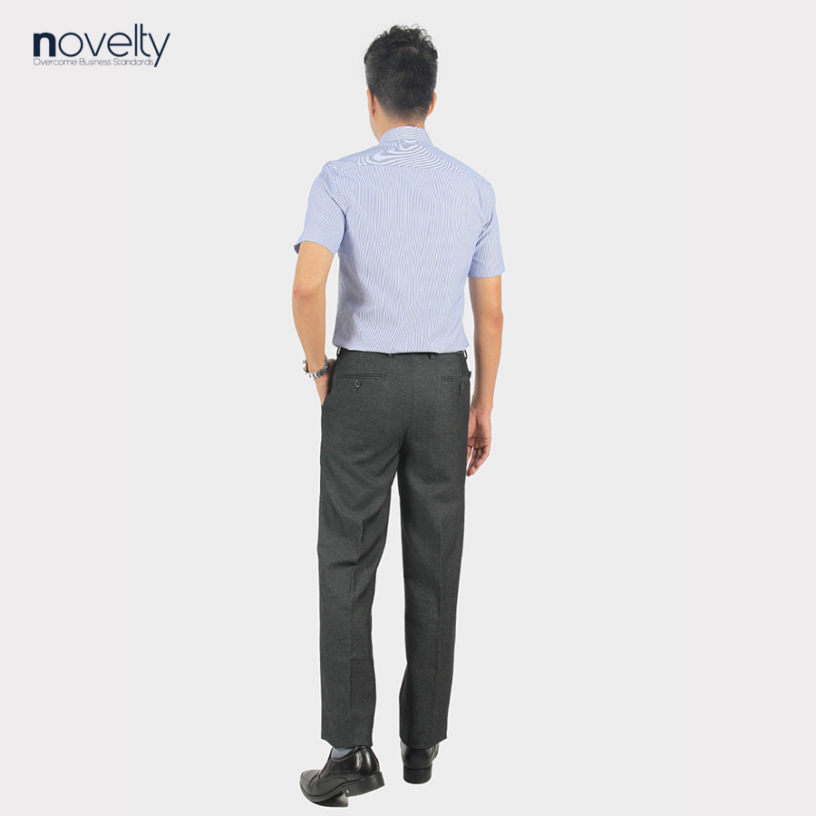 Áo sơ mi nam ngắn tay Novelty Regular fit sọc nhỏ NSMMSNMTCR220927N