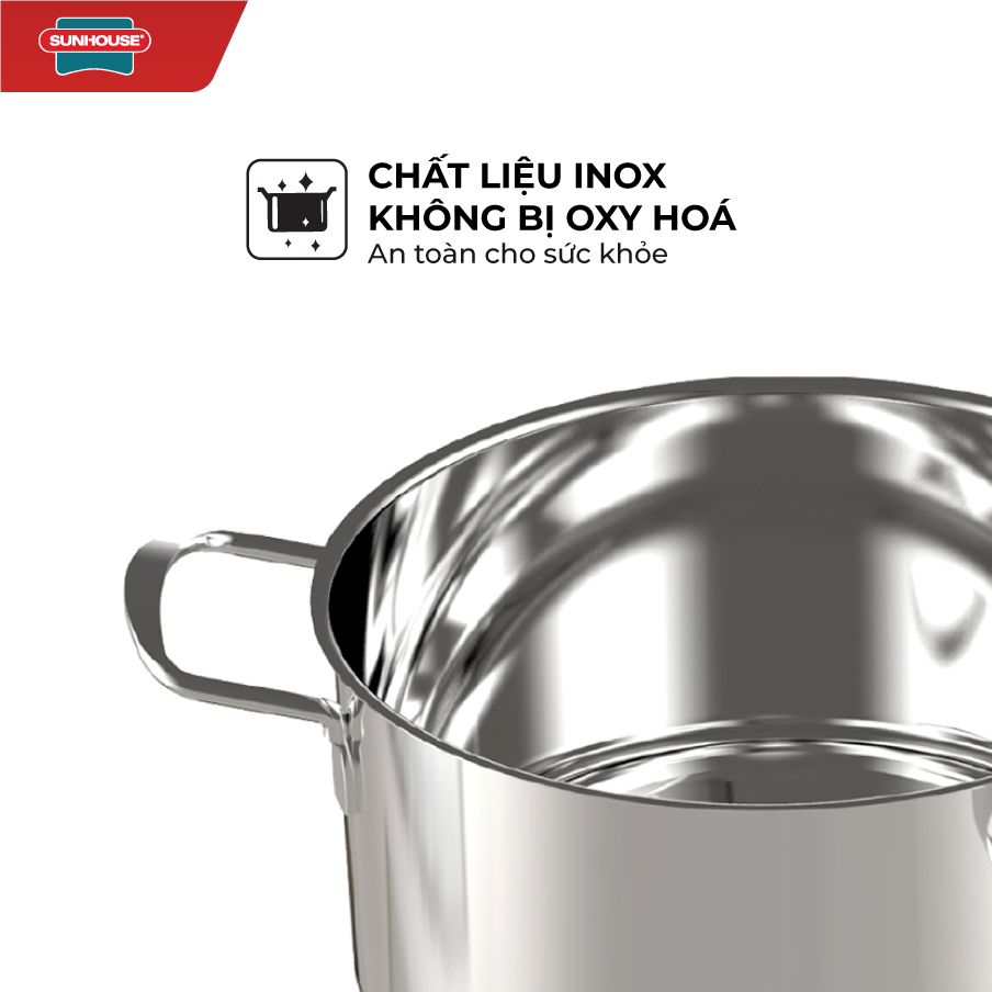 Bộ 4 Nồi Inox 3 Đáy Sunhouse SHG686