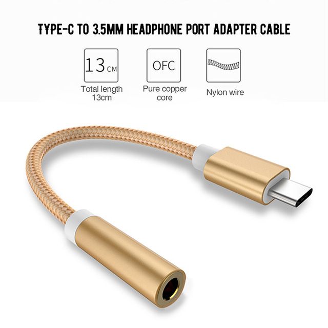 SOAIY Cáp Chuyển Đổi Type-C Sang 3.5mm - Hàng Nhập Khẩu