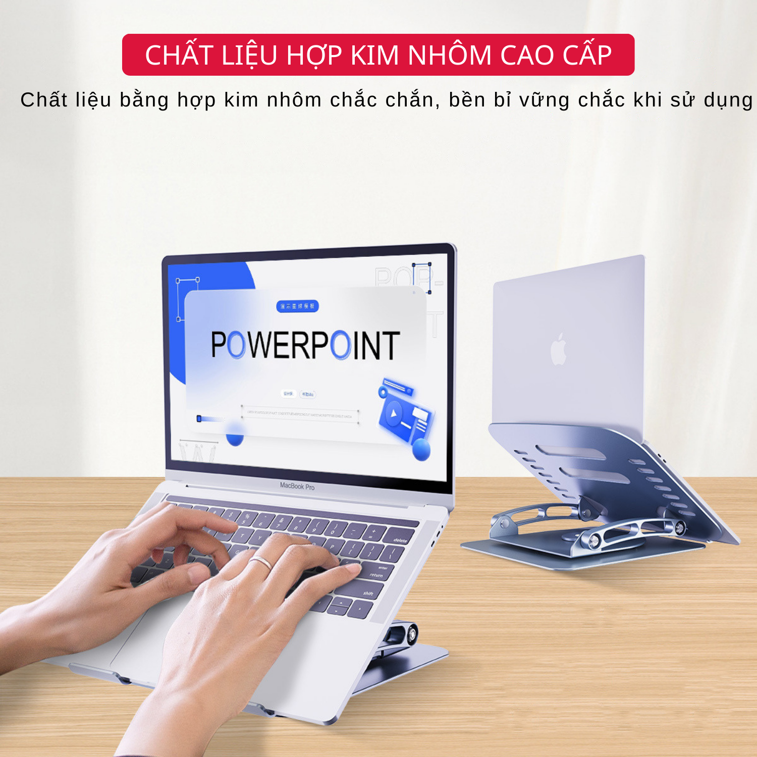 Giá Đỡ Máy Tính, Laptop Chất Liệu Hợp Kim Nhôm Cao Cấp Xoay 360 Độ. Hỗ Trợ Tản Nhiệt Chống Mỏi Cổ, Vai, Gáy Model FS088 V3.1. Hàng Chính Hãng Tamayoko