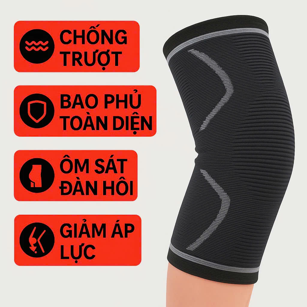 1 ĐÔI Băng Khớp Gối Băng Trợ Lực Và Cố Định Đầu Gối, Hỗ Trợ Khớp Gối Trong Thể Thao Và Chấn Thương Vùng Gối Free size