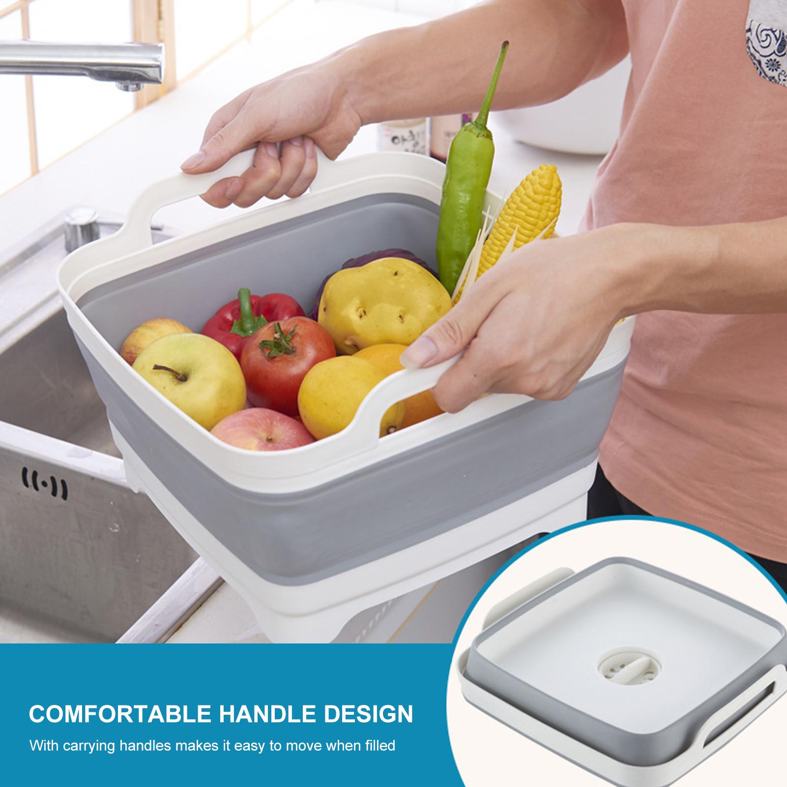 Chậu rửa có thể thu gọn với phích cắm thoát nước