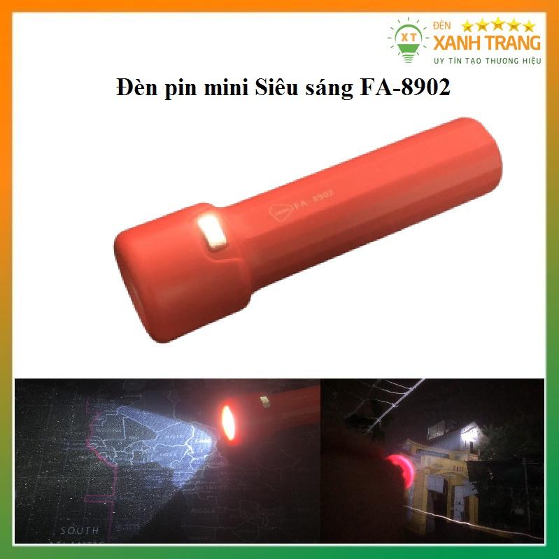 Đèn pin mini Siêu sáng 3 chế độ sáng cầm tay tiện lợi sử dụng pin sạc kèm dây sạc USB đầy đủ FA-8902