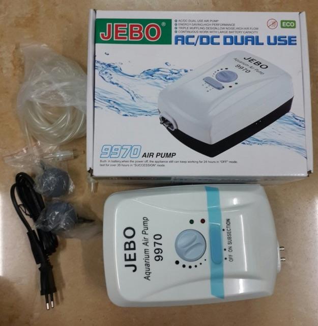 Sủi Oxy Bình Tích Điện JEBO 9970 CAO CẤP - Dùng Đc Khi Cúp Điện