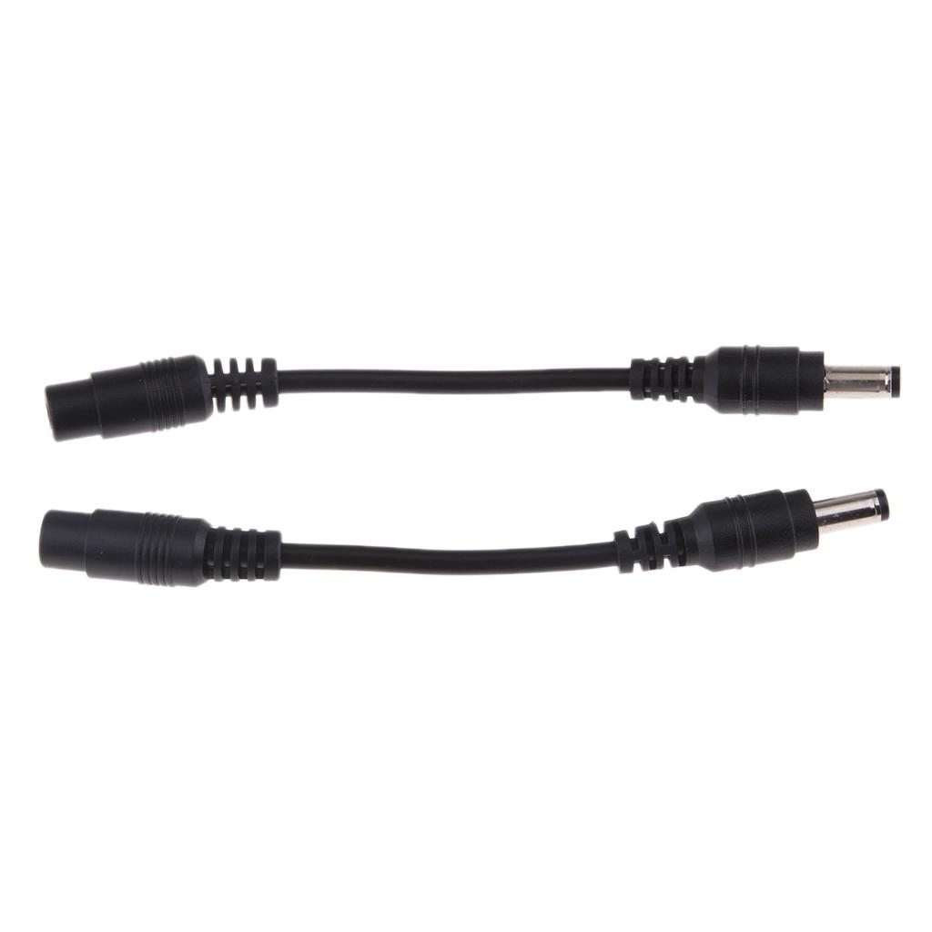 2-piece DC Power Supply 5.5 X 2.1 Mm Female to 5.5 Mm X 2.5 Mm Adapter Cable