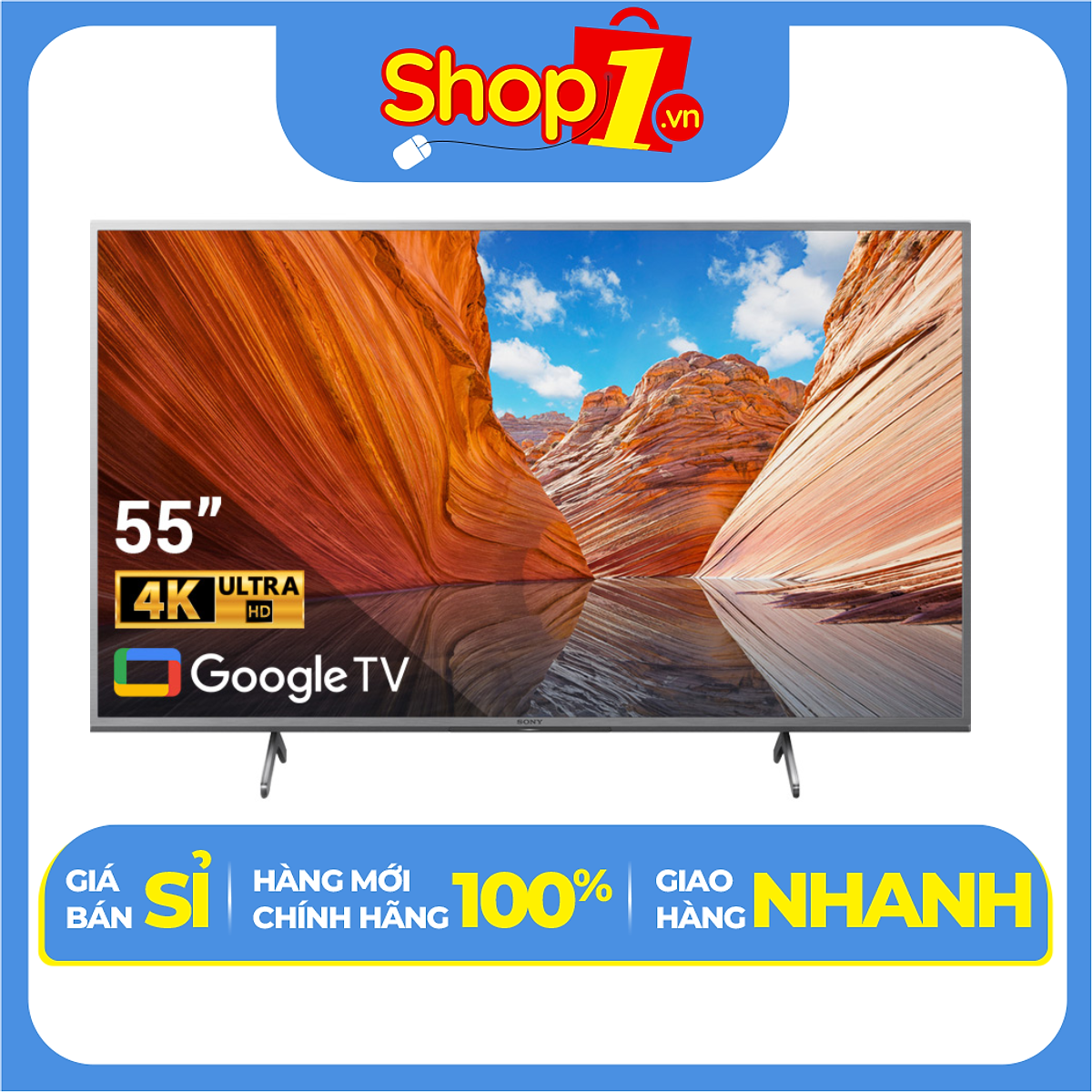 Android Tivi Sony 4K 55 inch KD-55X80J/S - Hàng Chính Hãng - Chỉ Giao Hà Nội