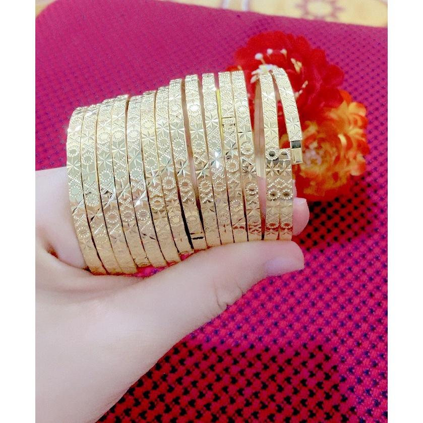 Vòng ximen xo 7 chiếc khóa bấm lưỡi gà mạ 18k cao cấp U922