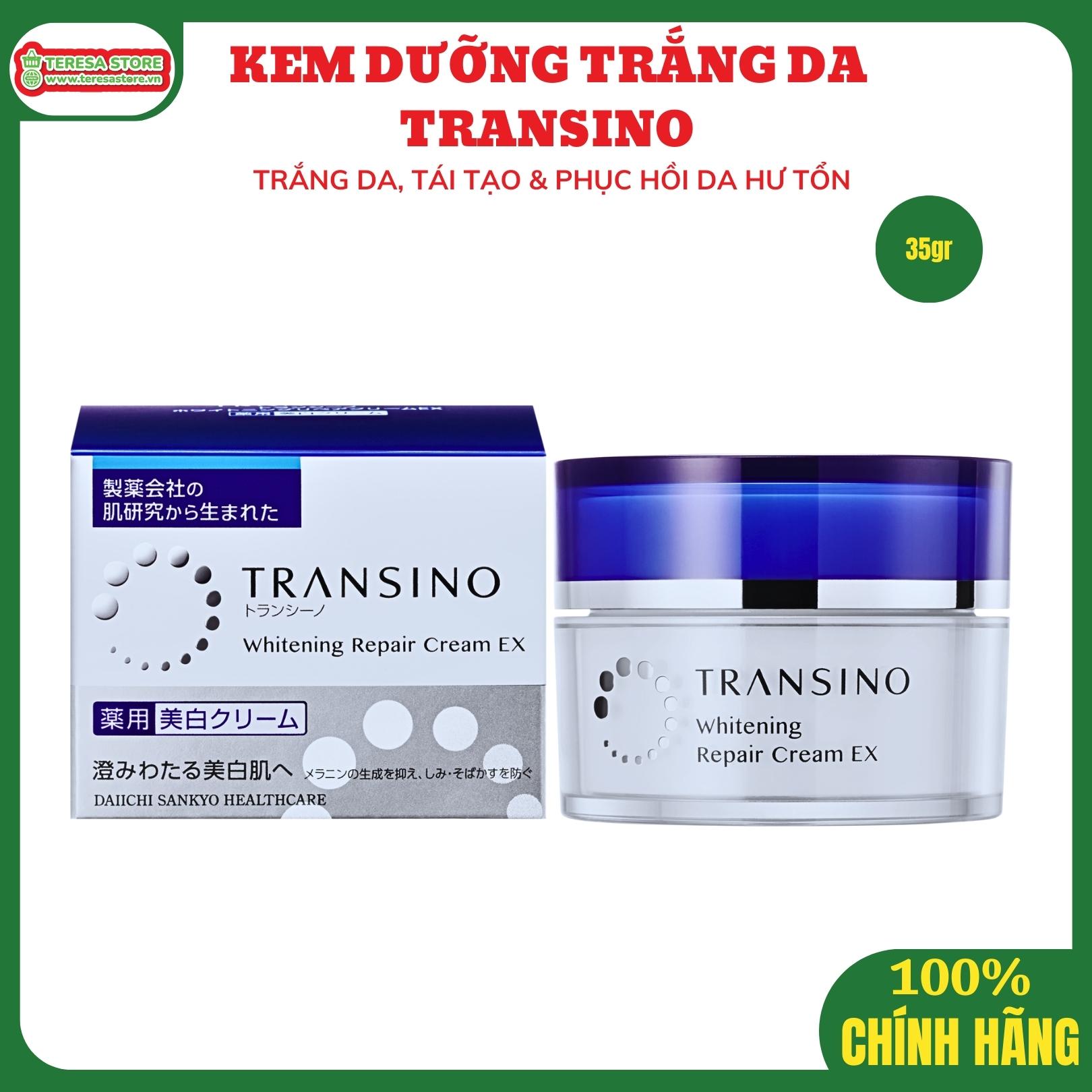 Kem Dưỡng Trắng Da Cao Cấp Transino Whitening Repair Cream EX (35g)