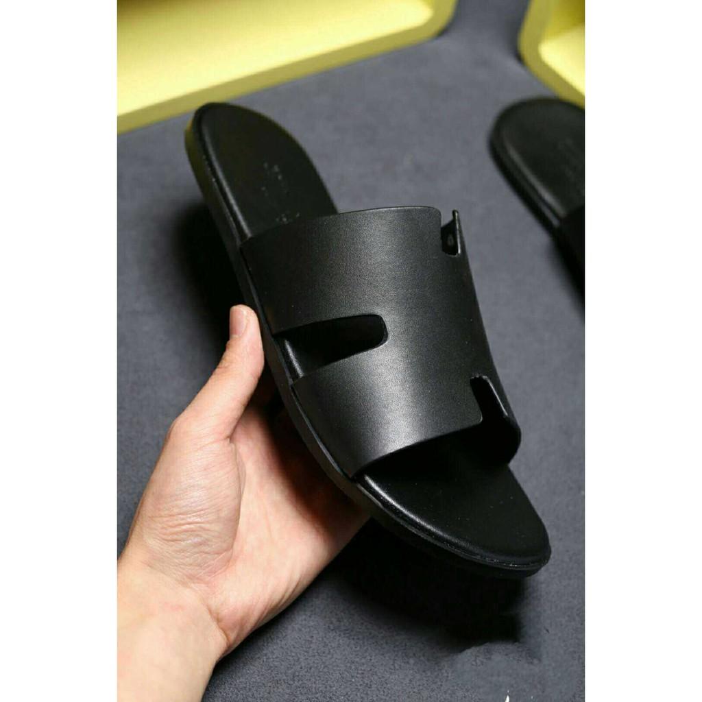 Dép da đế đúc cao su thời trang