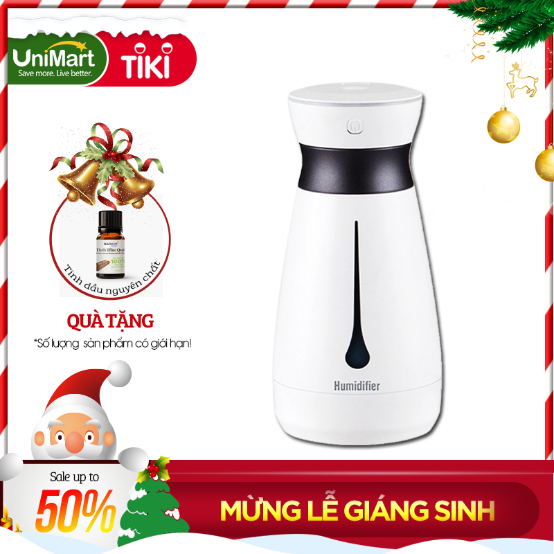 Máy Phun Sương Tạo Ẩm Khuếch Tán Tinh Dầu Cao Cấp Damas LY313 - Thiết Lập 2 Chế Độ Phun Sương Biệt Lập - Kết Hợp Đèn Led 7 Màu Hiện Đại - Hàng Chính Hãng