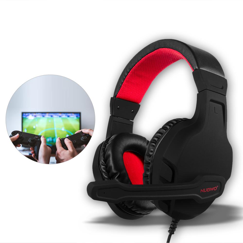 Tai nghe chơi game NUBWO U3 âm thanh nổi 3,5 mm trên tai nghe có micrô cho PS4 PC