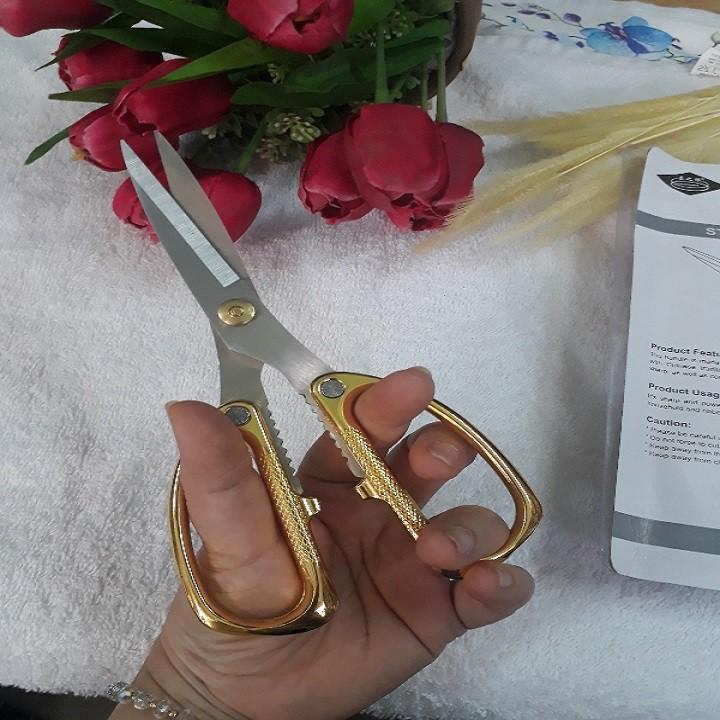 Kéo cắt gà to , kéo làm cá tay cầm vuông chắc chắn