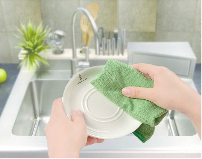 Set 4 khăn lau rửa xe chuyên dụng Microfiber-Caro,màu ngẫu nhiên