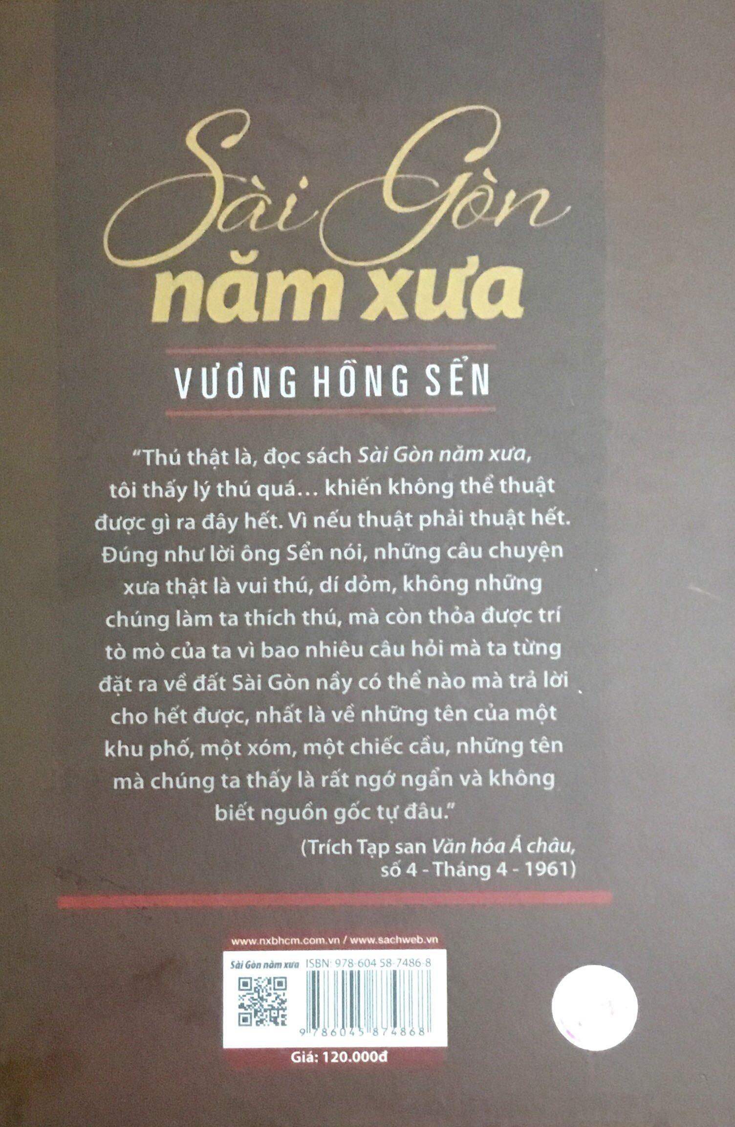Sài Gòn Năm Xưa (Tái Bản)