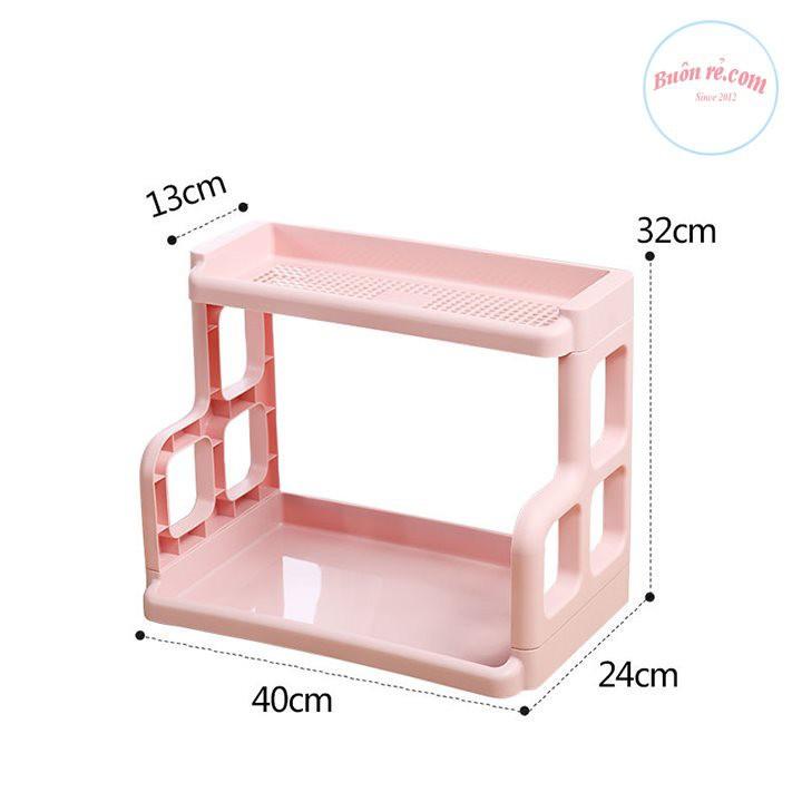 Kệ gia vị chữ H nhựa Việt Nhật , kệ đựng đồ nhà tắm, úp chén bát 2 tầng đa năng tiện ích -Buôn rẻ 01344