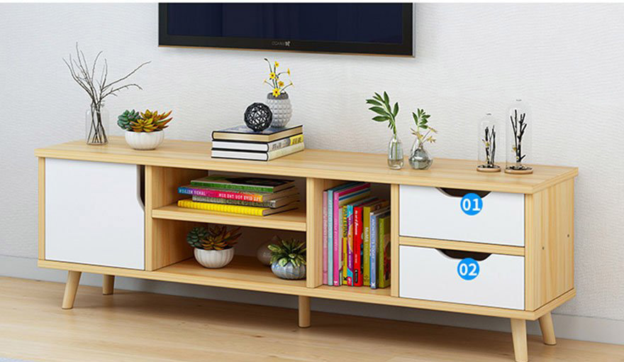 Kệ tivi gỗ công nghiệp nhỏ gọn tiện dụng