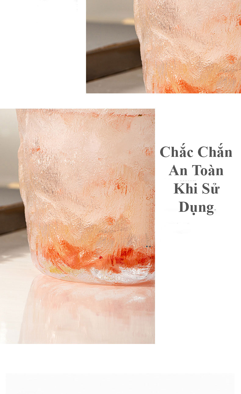 Ly Thủy Tinh Kiểu Dáng Sang Trọng Dạng Vân