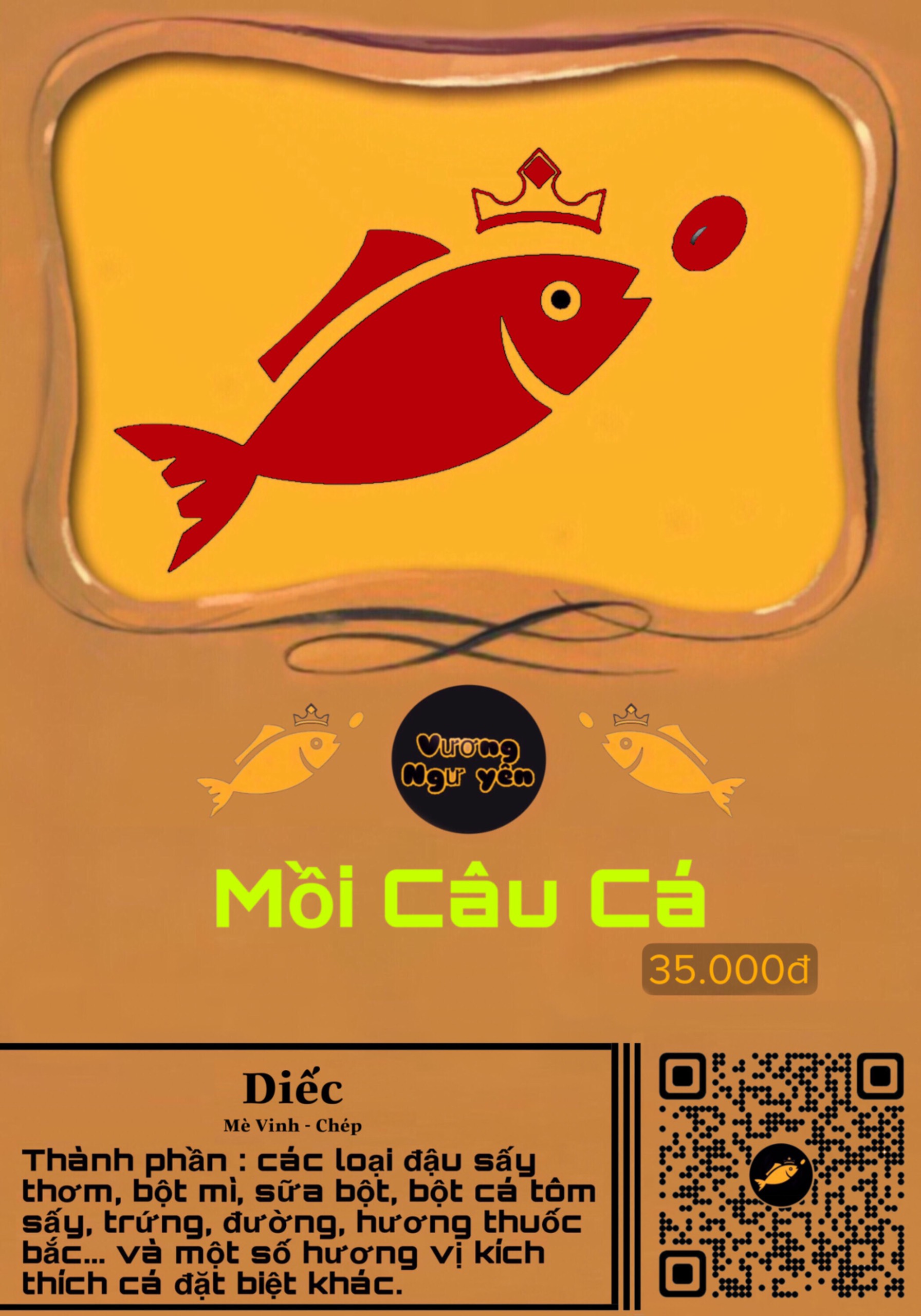 6 gói Mồi câu cá Diếc, Chép, Mè Vinh...... Vương Ngư Yên / bột câu cá / cước / thẻo / cần câu / ô dù / ghế câu / lưỡi câu
