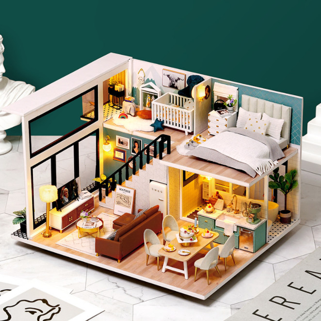 Mô Hình Nhà Búp Bê DIY - Comfortable Life L031