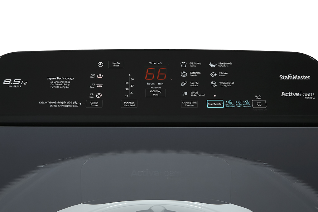NA-F85A9BRV - Máy giặt cửa trên Panasonic 8.5 Kg không inverter NA-F85A9BRV - Hàng Chính Hãng [Chỉ Giao Tại HCM]