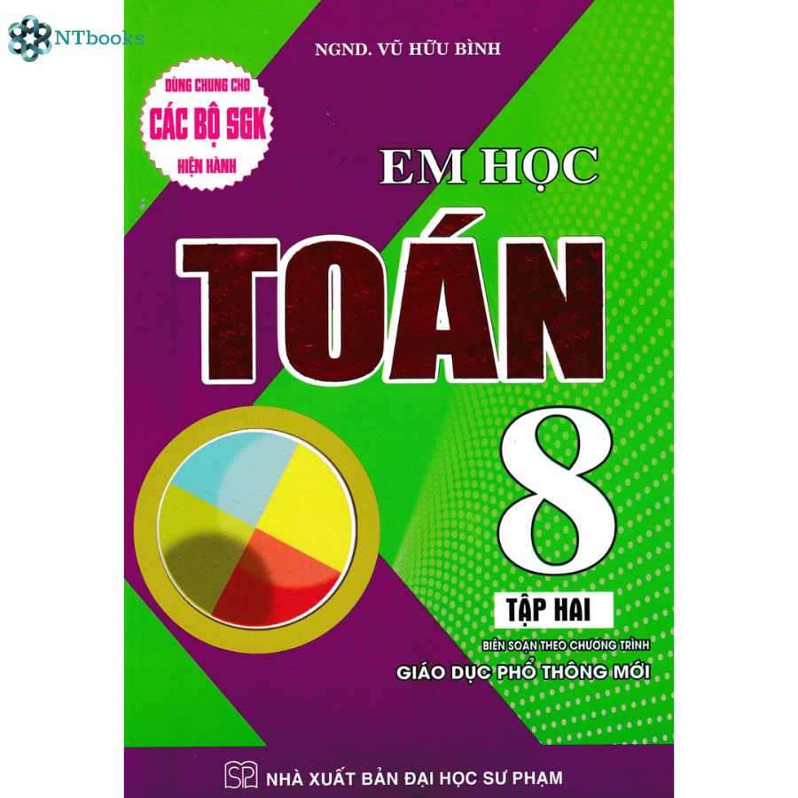 Combo 2 Cuốn Sách Em Học Toán Lớp 8 Tập 1 + Tập 2