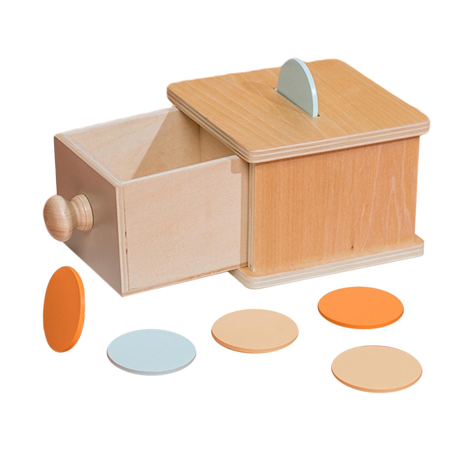 Wooden Box Montessori Toys Preschool Learning Material for Boys Girls