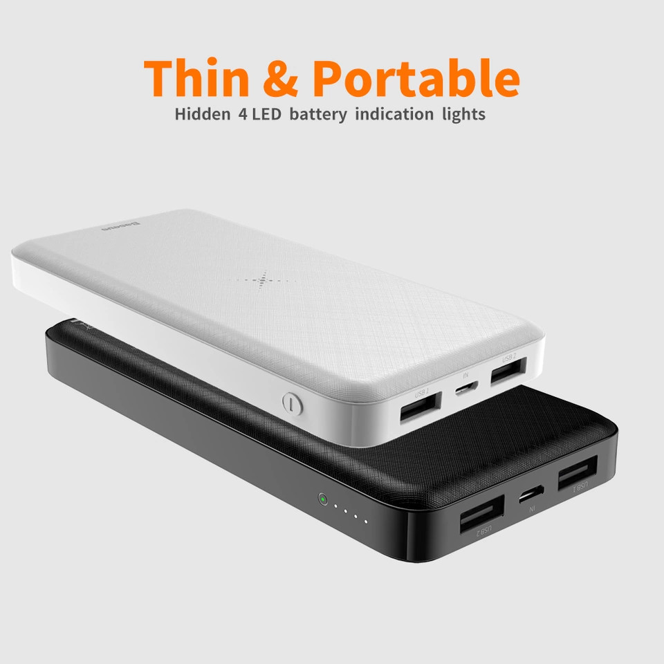 Pin Sạc Dự Phòng kiêm sạc Không Dây dung lượng 10000mAh Cho iPhone/ iPad/ Samsung/ Oppo- Baseus M36 - Hàng Chính Hãng