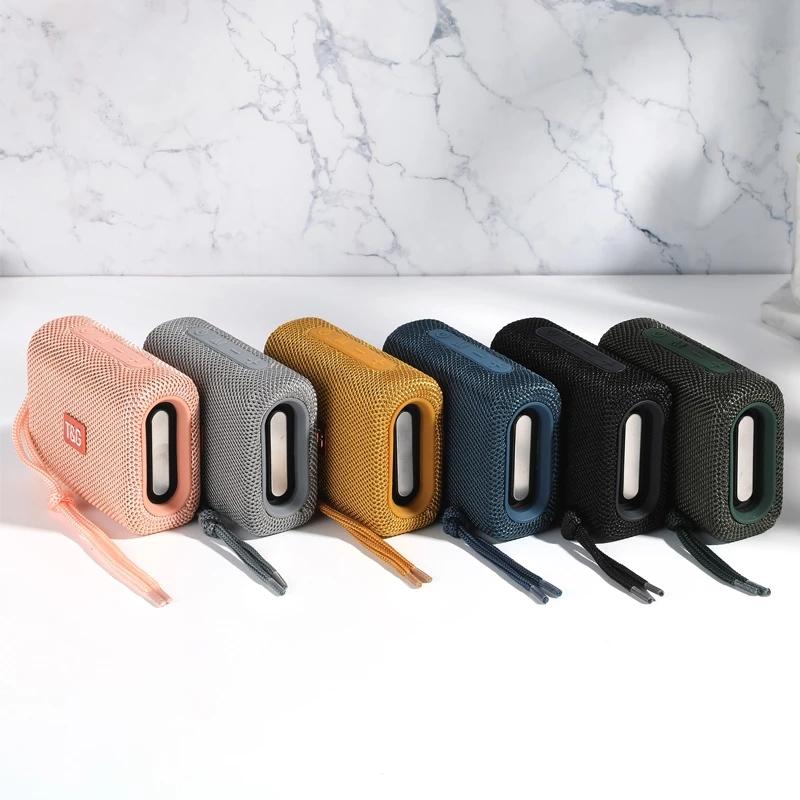 Mini di động không dây subwofer ngoài trời bluetooth 5.0 loa âm nhạc không thấm nước boomboxtf usb fm sd mp3 stereo loa màu