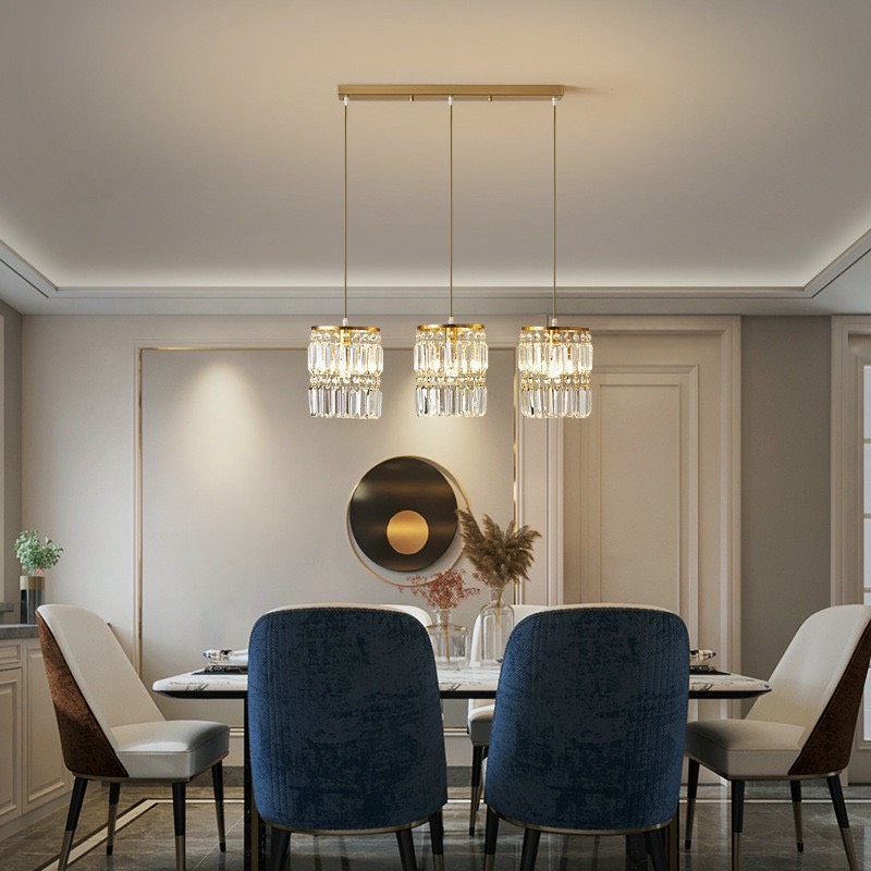Đèn thả LOLER pha lê 2 tầng độc đáo trang trí nhà cửa hiện đại - kèm bóng LED chuyên dụng.