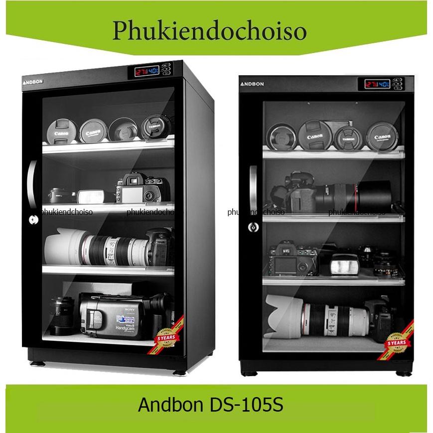 Tủ chống ẩm 100 lít, Andbon DS-105S (Khả năng bù ẩm) -(New model 2022), Hàng chính hãng